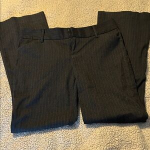 Black with Red Pinstripe Pants